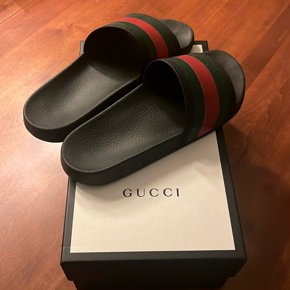 Gucci Men’s Black Slides